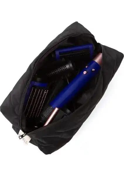 Bahels Siyah Tüm Saç Şekillendirici İçin XL Boy Seyahat Çantası Günlük ve Seyahat Kullanımı İçin