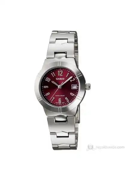 Casio LTP-1241D-4A2DF Kadın Şık ve Dayanıklı Kırmızı Kadranlı Kol Saati