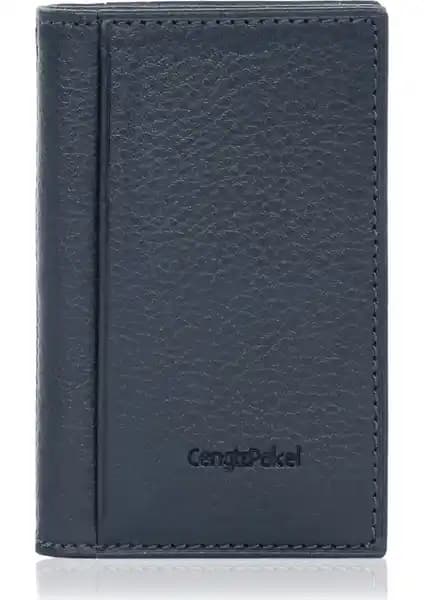 Cengiz Pakel Deri Kartlık 2305 Lacivert Şık ve Pratik Günlük Kullanım Aksesuarı