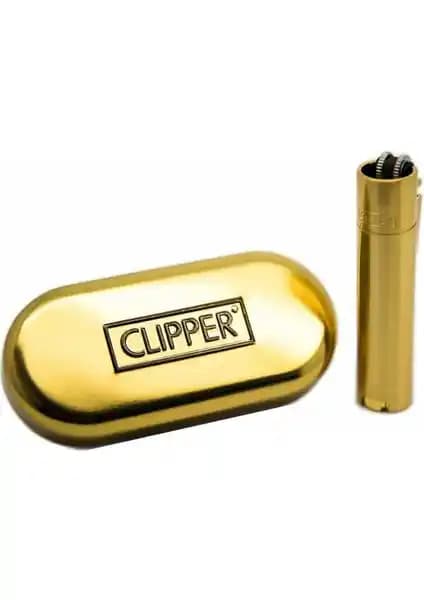 CLİPPER Metal Çakmak Gold: Güçlü, Şık ve Güvenilir Kullanım İçin Tasarlanmış Çakmak