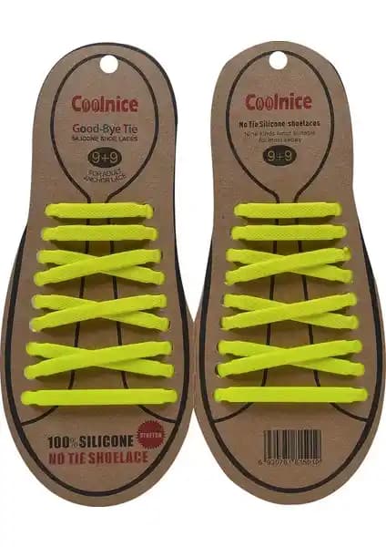Coolnice Bağlanmayan Silikon Bağcık Yetişkinler İçin Pratik ve Dayanıklı Ayakkabı Aksesuarı