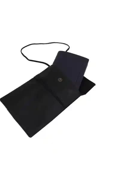 DRPS Hakiki Deri Boyun Askılı Pasaport ve Evrak Çantası Güvenli ve Şık Seyahat Arkadaşı