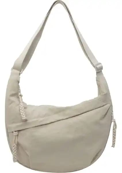 Elamco Kadın Naylon Kumaş Çapraz Askılı Şık ve Dayanıklı Günlük Kullanım Çantası