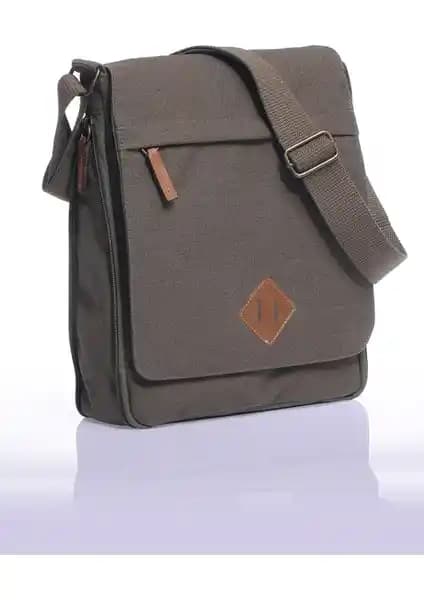 Hakan Çanta GK14 Kanvas Postacı Dik Çapraz Çanta Günlük ve Şık Kullanım İçin Uygun