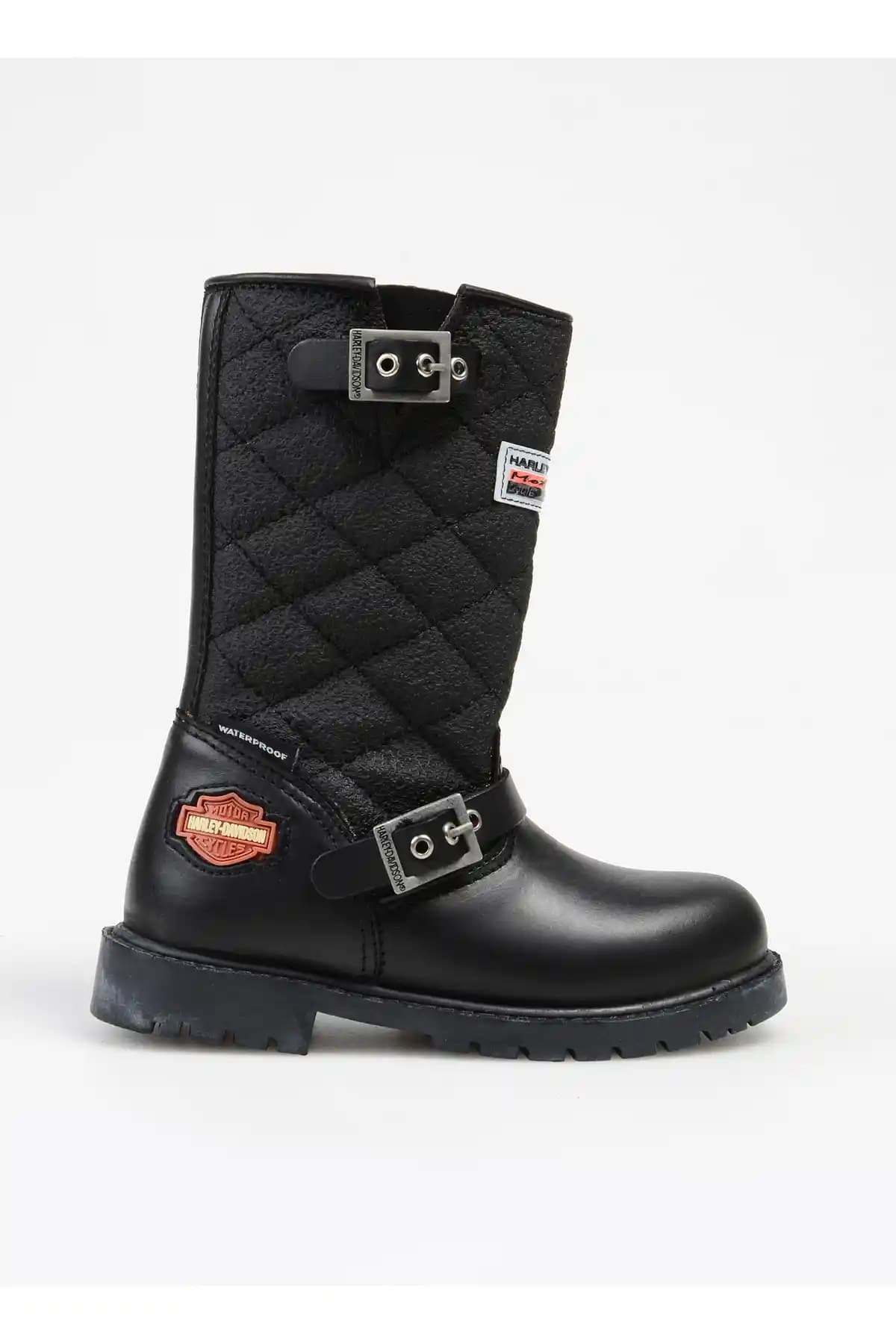 Harley Davidson Çocuk Hakiki Deri Botları Günlük ve Şık Kullanım İçin Uygun