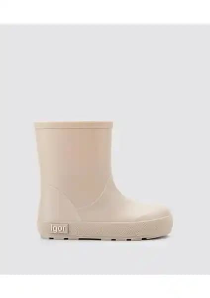 Igor İgor Yogi Bej Çocuk Yağmur Botu: Dayanıklı ve Güvenli Yağmur Çizmesi