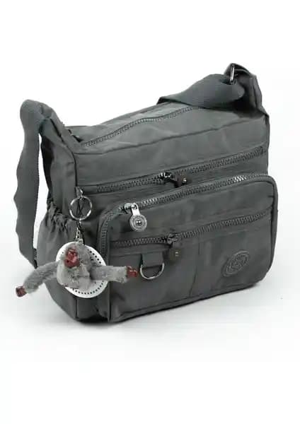 İmaks Krinkıl Su Geçirmez Çok Gözlü Postacı Çantası Koyu Gri 9507