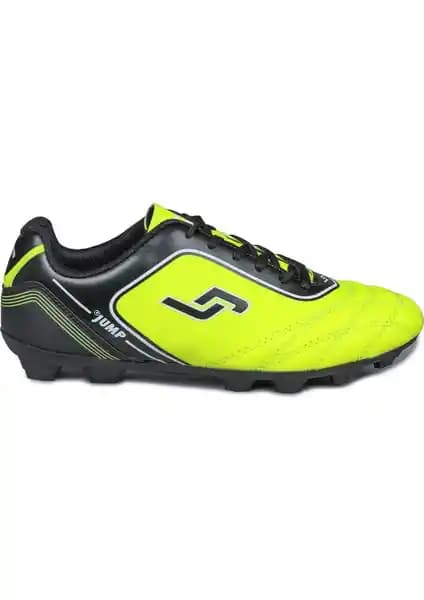 Jump 26752 Neon Sarı Siyah Halı Saha Kramponu Erkekler İçin Performans Artırıcı Futbol Ayakkabısı