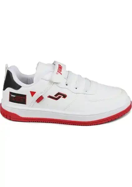 Jump 27760 Çocuk Spor Ayakkabısı Beyaz Lacivert Uniseks Tasarım ve Rahat Kullanım