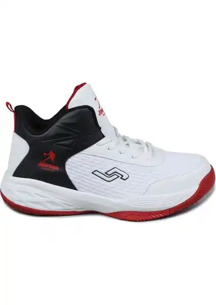 Jump 27986 Beyaz Kırmızı Erkek Basketbol Spor Ayakkabısı Performans ve Şıklık Sunar