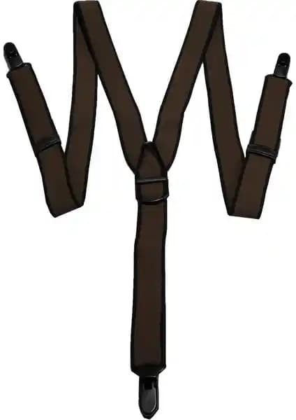 Kemer Dünyası Plastik Klipsli Yıkanabilir Antialerjik Kahverengi Pantolon Askısı