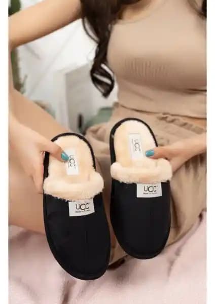 Lurji Siyah Erkek Rahat ve Şık Ev Terliği Ergonomik Tasarım ve Konfor Sunar