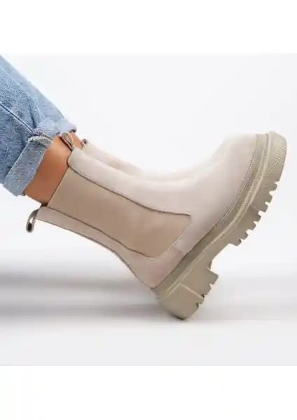 Manijero Gitana Kadın Hakiki Deri Bej Süet Çift Taraf Lastikli Bot Ürün İncelemesi ve Özellikleri