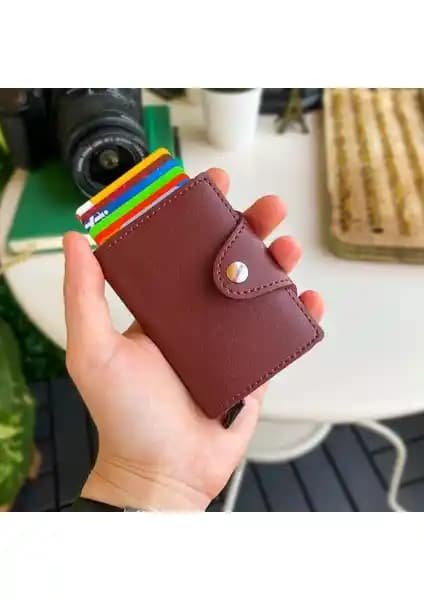 Modica KONK Deri Erkek Mekanizmalı Cüzdan ve Kartlık Güvenlik ve Şıklık Sunar