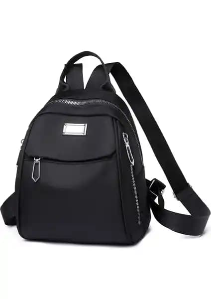 Nachen Büyük Kapasiteli Siyah Sırt Çantası Günlük ve Seyahat Kullanımı İçin Uygun