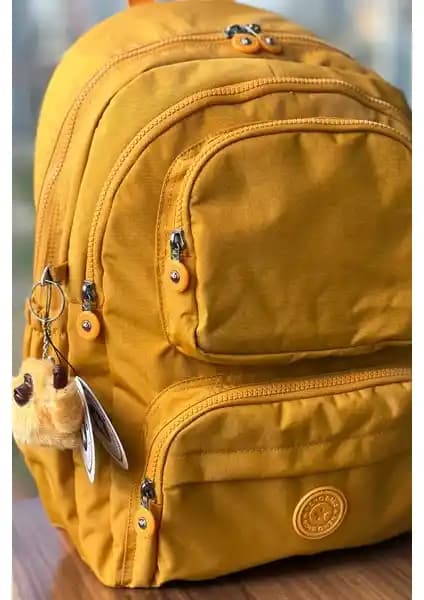 Nemo Bags Sarı Orta Boy Sırt Çantası Günlük ve Seyahat Kullanımı İçin Uygun