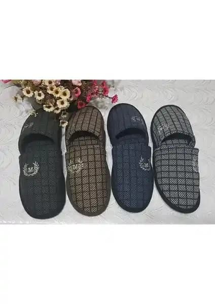 Nisanur Shoes 4'lü Erkek Ev Terliği Seti Konfor ve Çok Yönlü Kullanım İmkanı Sunar