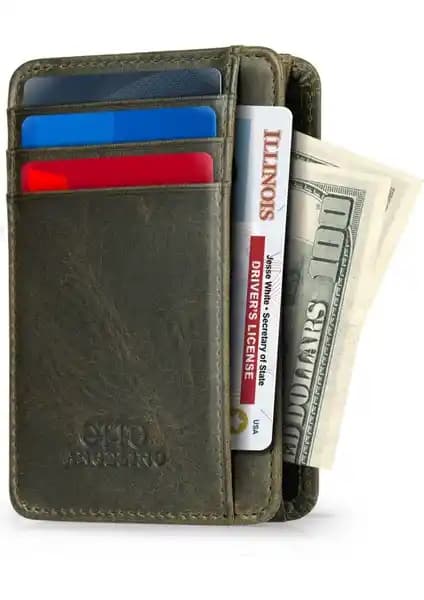 Otto Ot114 Hakiki Deri Unisex Cüzdan Günlük ve Seyahat Kullanımı İçin Şık Tasarım