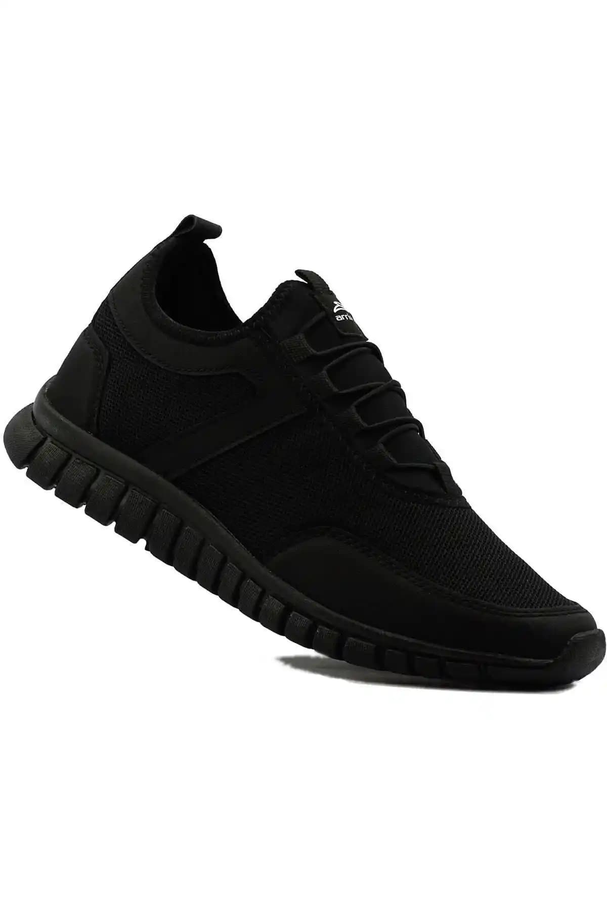 SadiasSpyder Siyah Erkek Günlük Spor Ayakkabı Modern ve Konforlu Tasarım