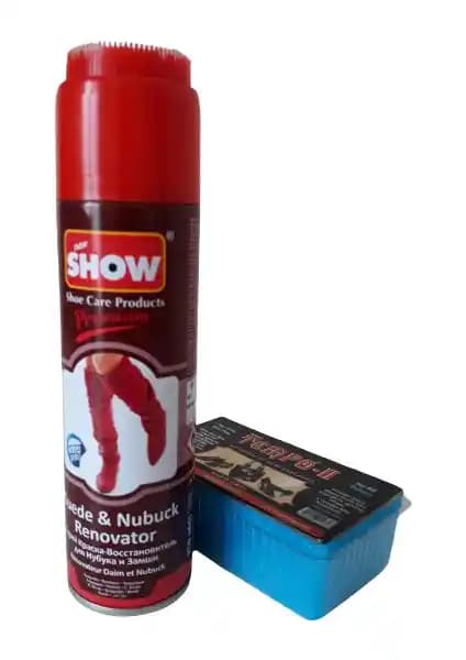 Show Süet Nubuk Sprey 250 ml ile nubuk ve süet yüzeylerin bakımı ve korunması
