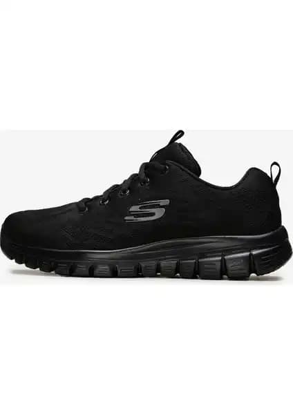 Skechers GRACEFUL-GET CONNECTED Kadın Siyah Spor Ayakkabı Konfor ve Şıklık Sunar