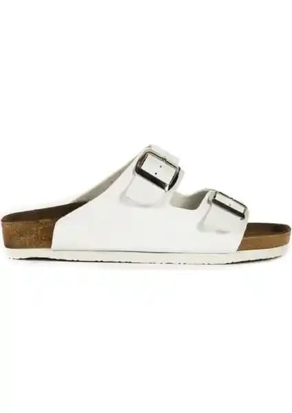 Slazenger LENS Erkek Beyaz Terlik Konfor ve Şıklık Sunan Yazlık Model