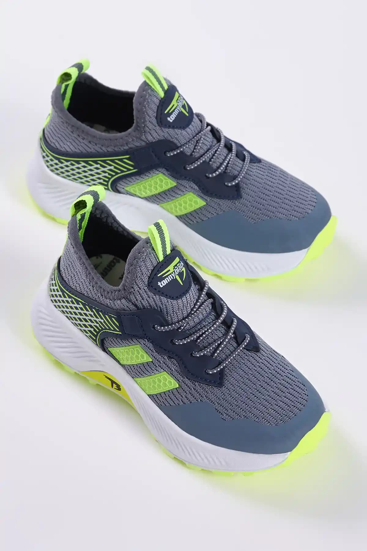 Tonny Black Çocuk Unisex Füme Sarı Rahat Kalıp Nefes Alabilen Spor Ayakkabı