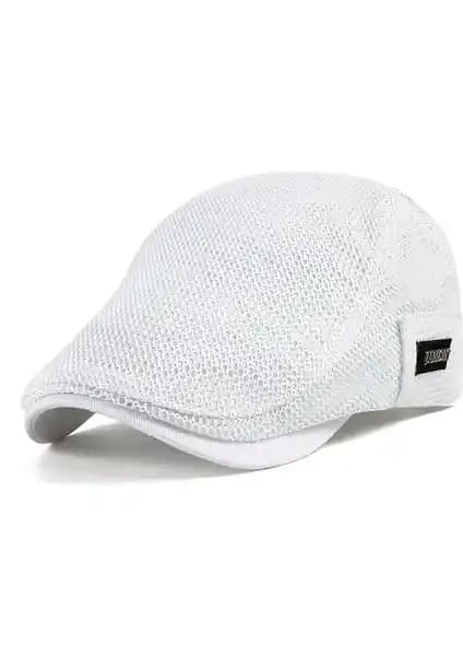 Umee Erkek Nefes Alabilen Hafif Şapka Beyaz Renk Modern Tasarım