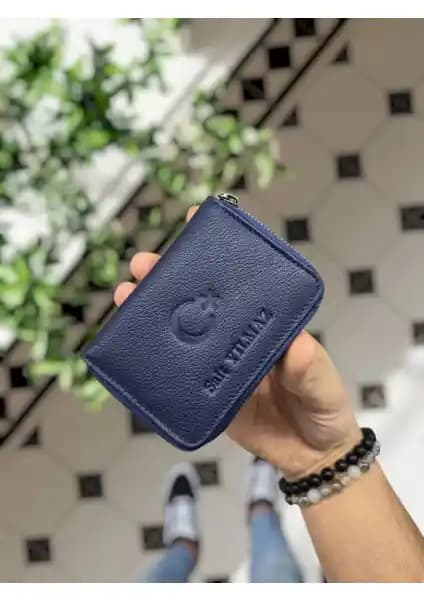 Visso 661 Hakiki Deri Fermuarlı Kredi Kartlık Modeli Şık ve Fonksiyonel Tasarım