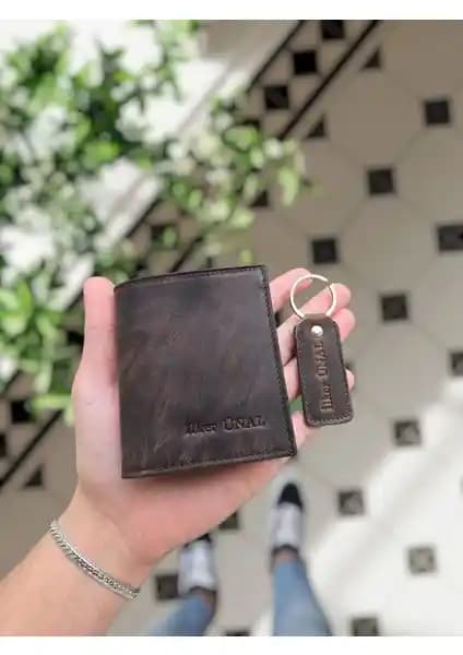 Visso Visso 111 Deri Cüzdan Kişiselleştirilebilir Bozuk Para Bölmeli Şık Tasarım