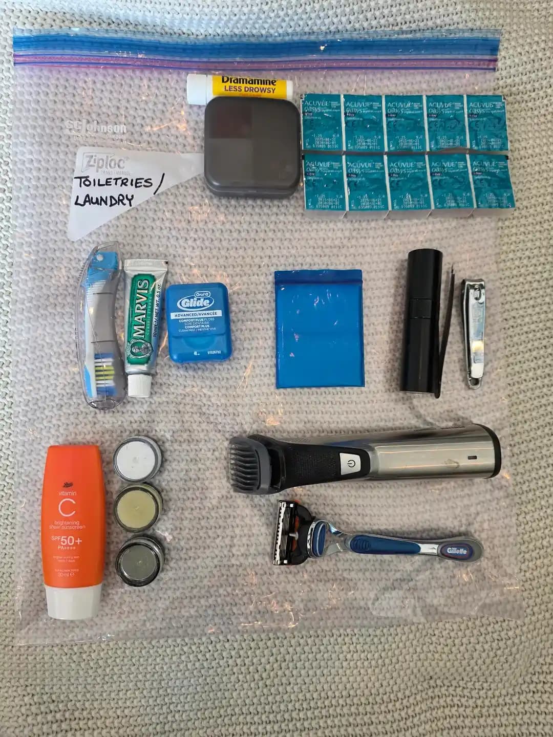 550 Gramlık Minimalist İki Haftalık Seyahat Bakım Seti ve Pratik Kullanım Önerileri