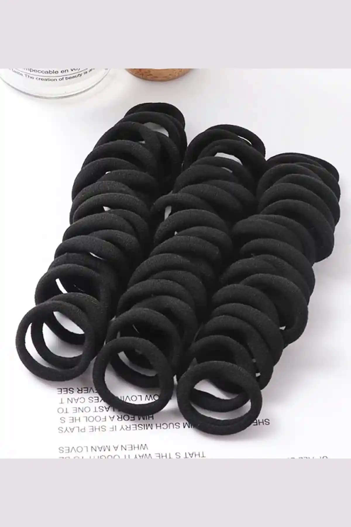 50'li kadın saç lastik toka seti şık ve dayanıklı günlük kullanım aksesuarları