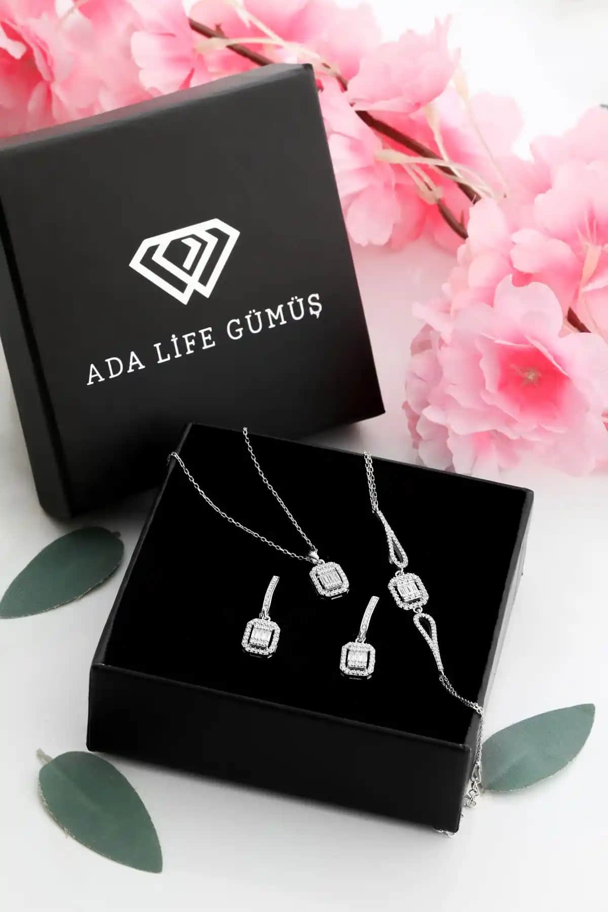 ADA LIFE Gümüş 925 Ayar Çoklu Takı Seti Zarif ve Dayanıklı Tasarım