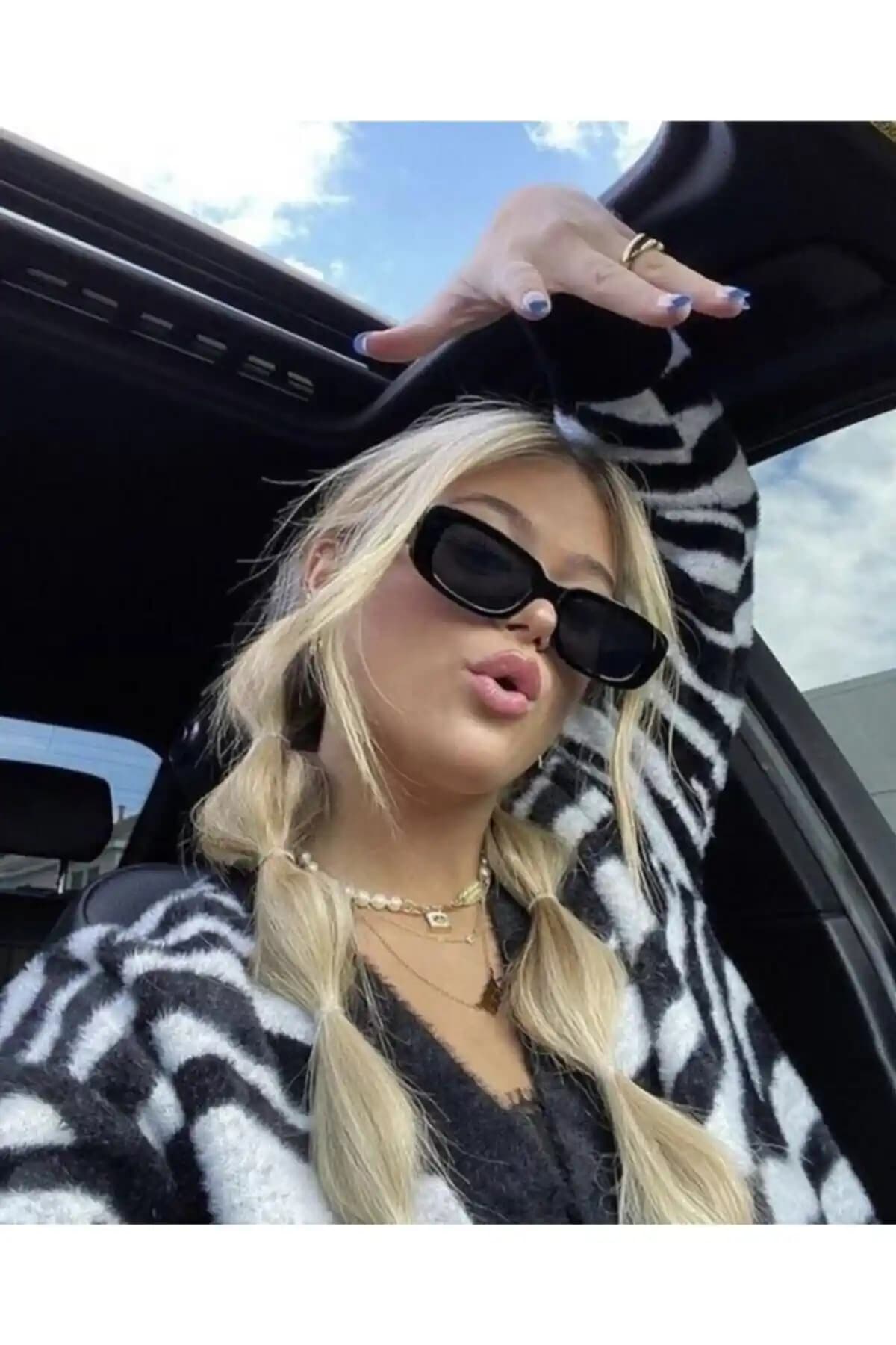 ANDİFLİ Dikdörtgen Güneş Gözlüğü Modern Tasarım ve UV Koruma Özellikleriyle