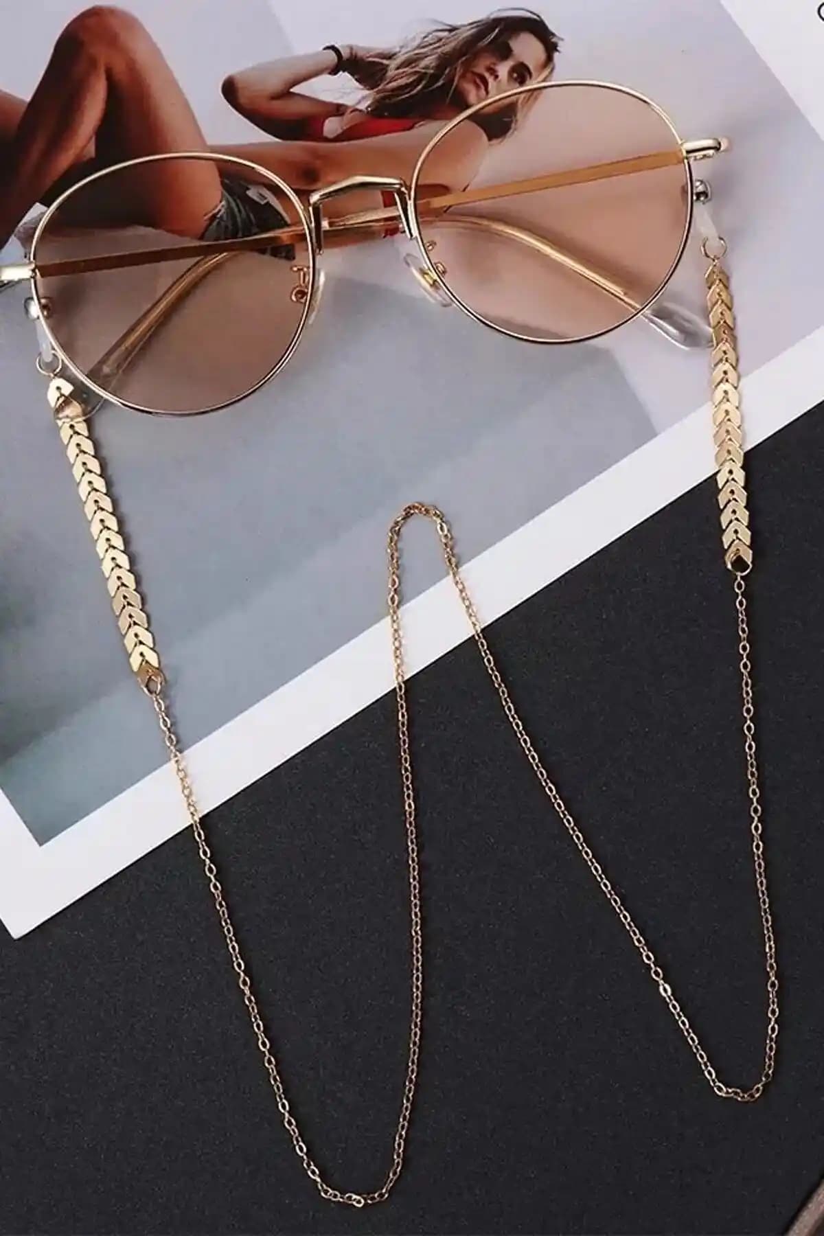 Bers Aksesuar Çavuş Zincir Detaylı Lüks Gözlük Zinciri: Şıklık ve Dayanıklılık Bir Arada