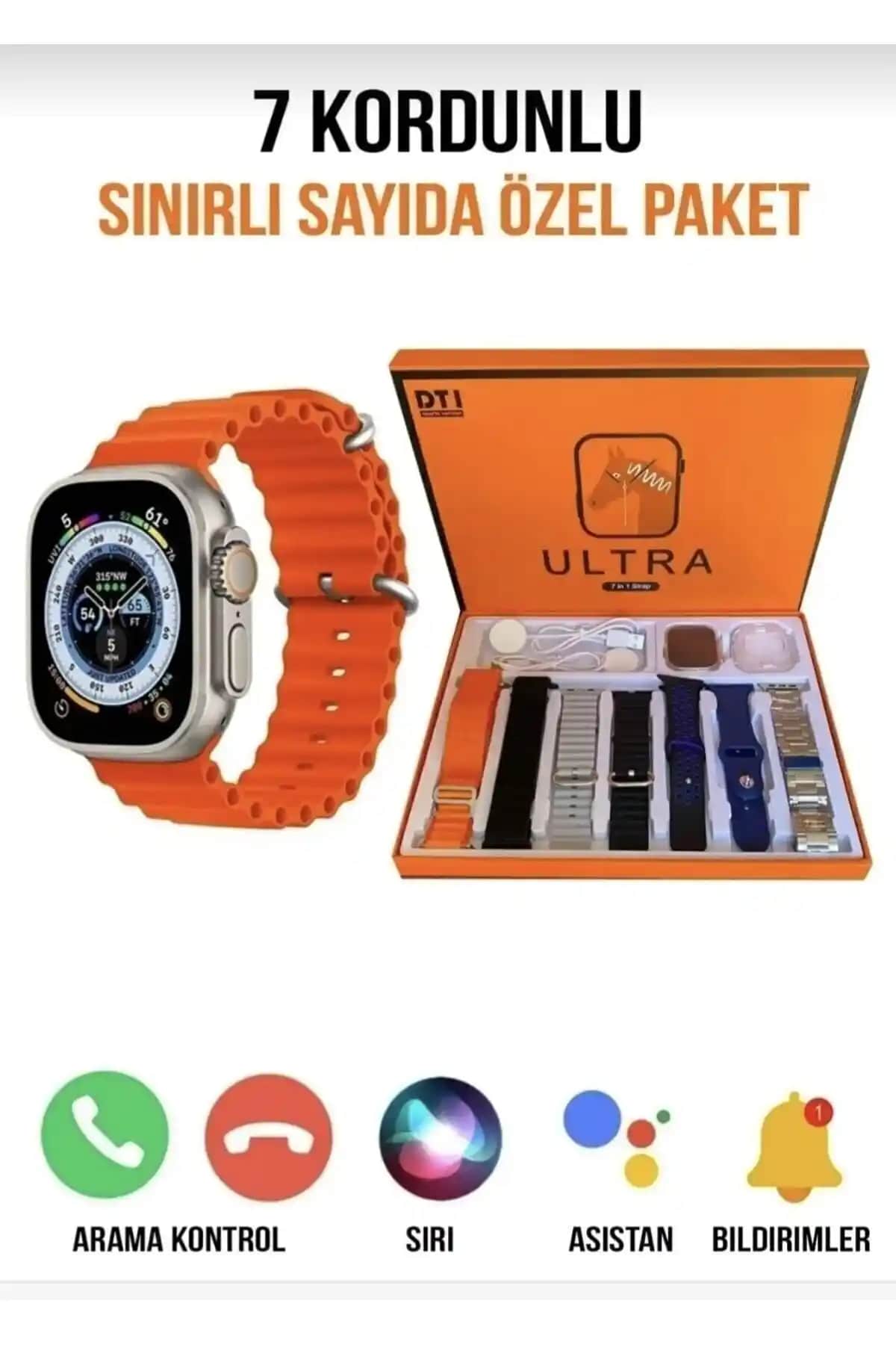 BULALAKSESUAR 7 Kordonlu Akıllı Kol Saati: Modern Tasarım ve Gelişmiş Özellikler