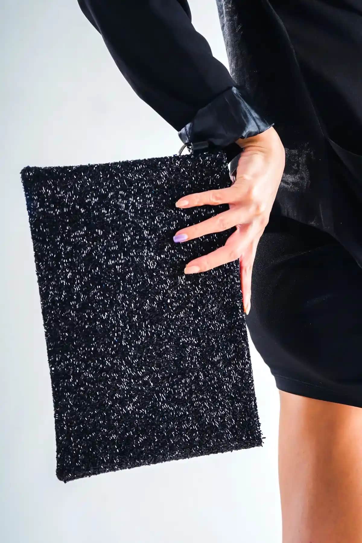 Capone Outfitters Boncuklu Paris 222 Kadın Clutch Çanta Sade ve Şık Tasarımıyla Günlük ve Özel Kullanım İçin Uygun