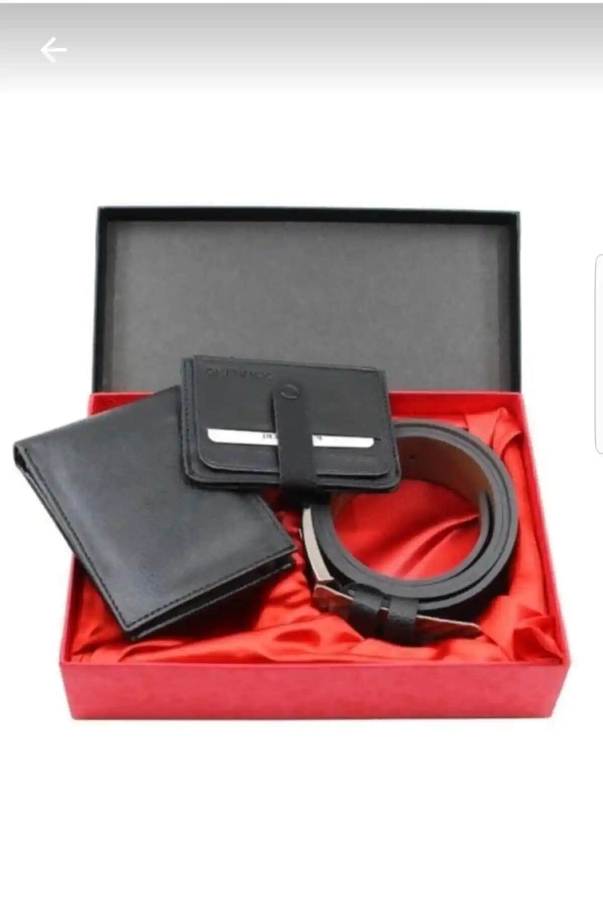 Carlino Erkek Kemer, Cüzdan ve Kartlık Seti ile Şıklığınızı Tamamlayın