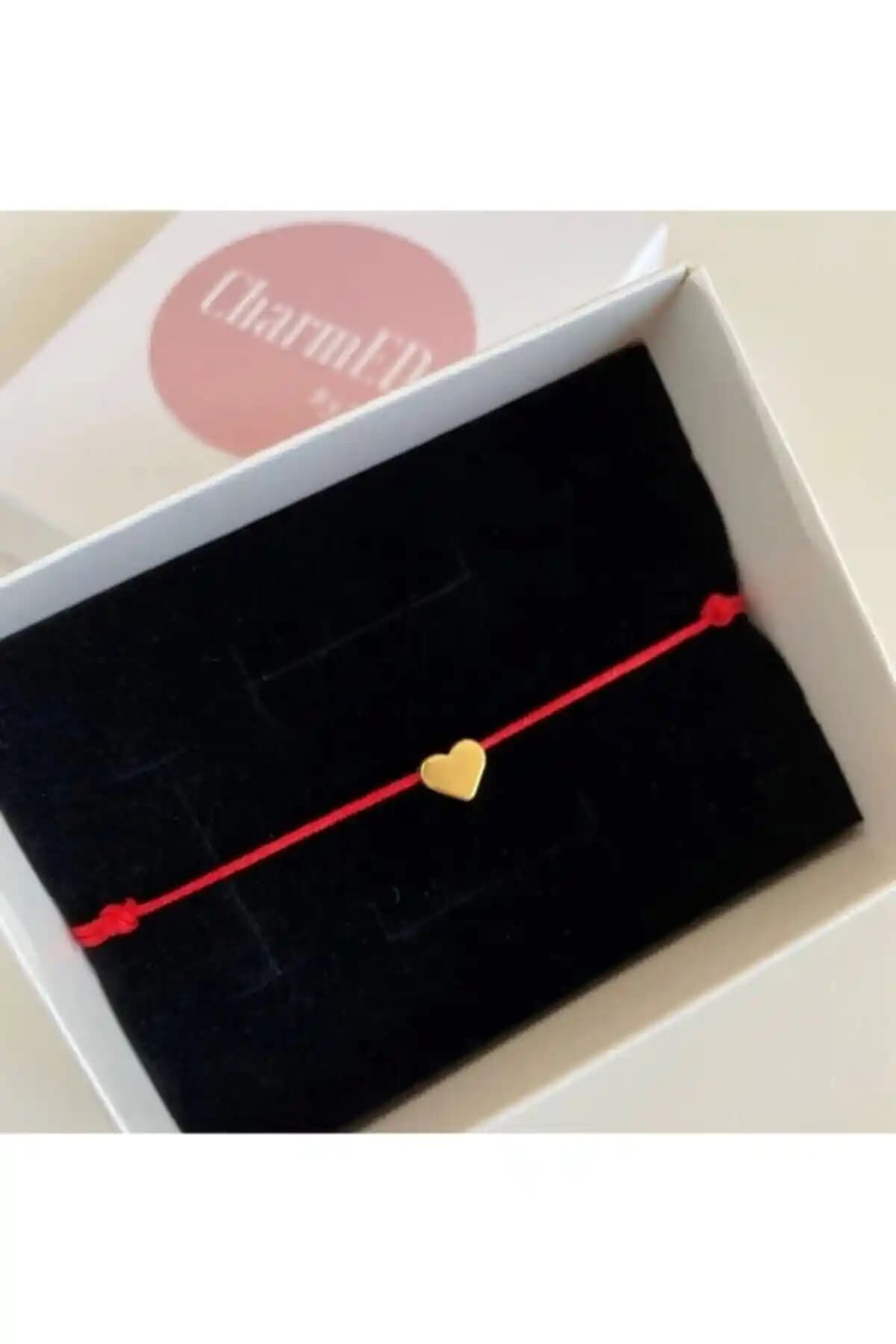 CharmED by Eda Kalp Ayarlanabilir Kırmızı İp Bileklik Şıklık ve Anlamı Bir Arada