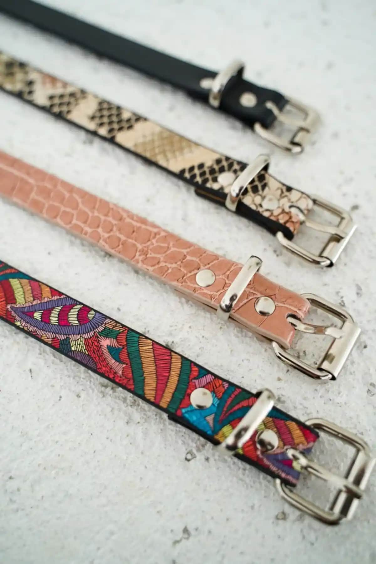 Coaksco Rengarenk 4'lü Kemer Seti: Şık ve Dayanıklı Aksesuar Seçenekleri