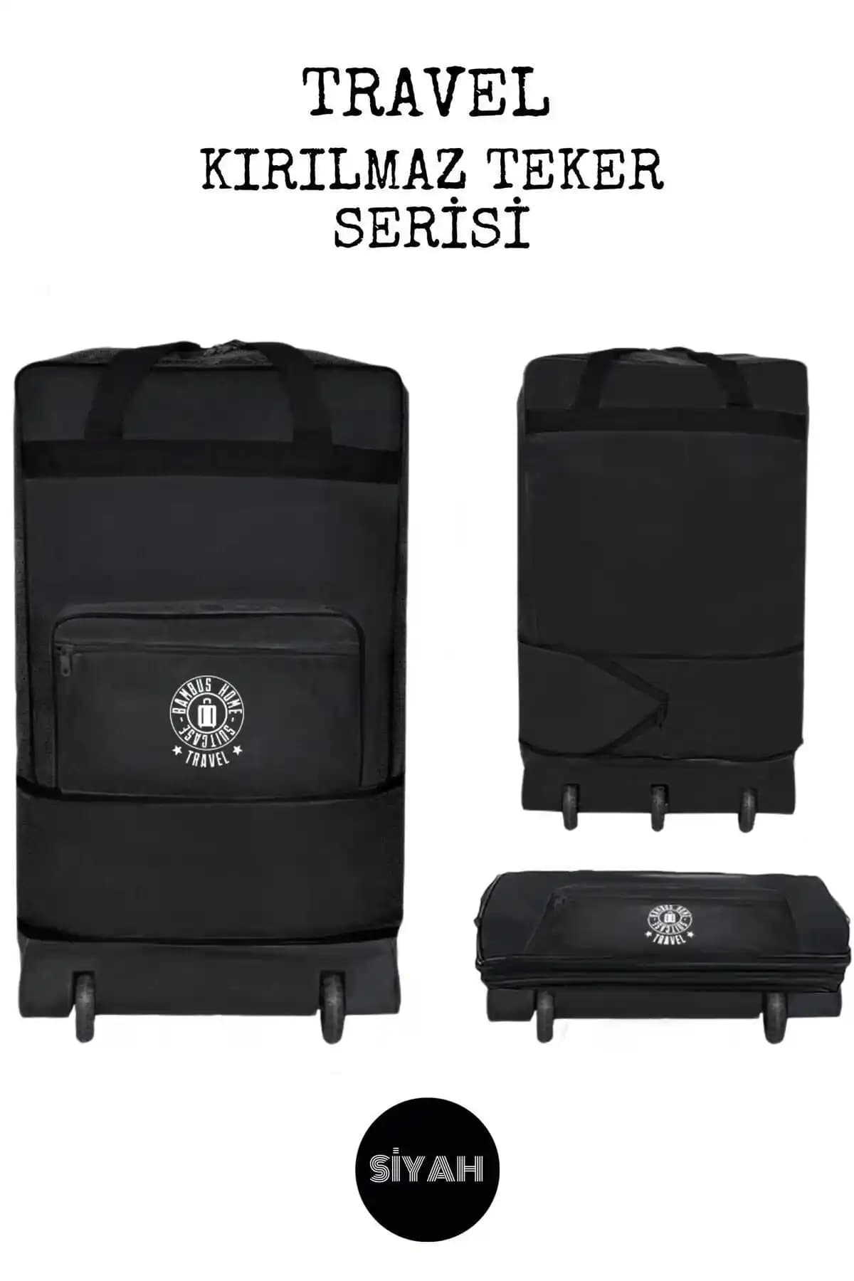 Dayanıklı ve Genişleyebilir 5 Tekerlekli Körüklü Hurç Seyahat ve Depolama Çözümü