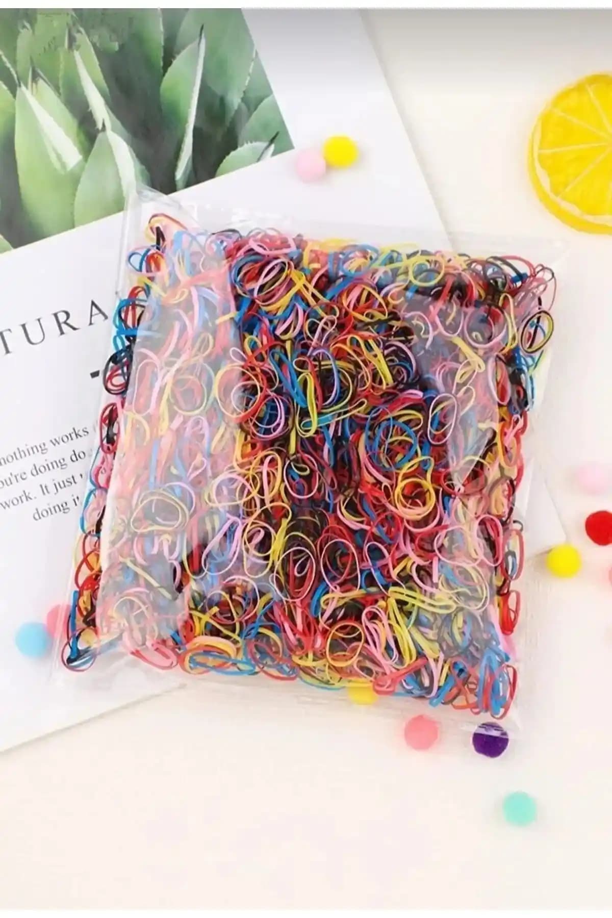 Diloshtrend Neon Renkler Saç Örgü Lastiği 1000 Adet Geniş Stok ve Uygun Fiyatlı Tasarım