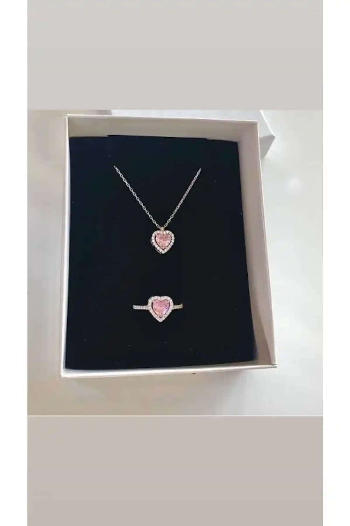 DMR Accessoire 316L Paslanmaz Çelik Zirkon Taşlı Takı Seti Şık ve Dayanıklı Tasarım