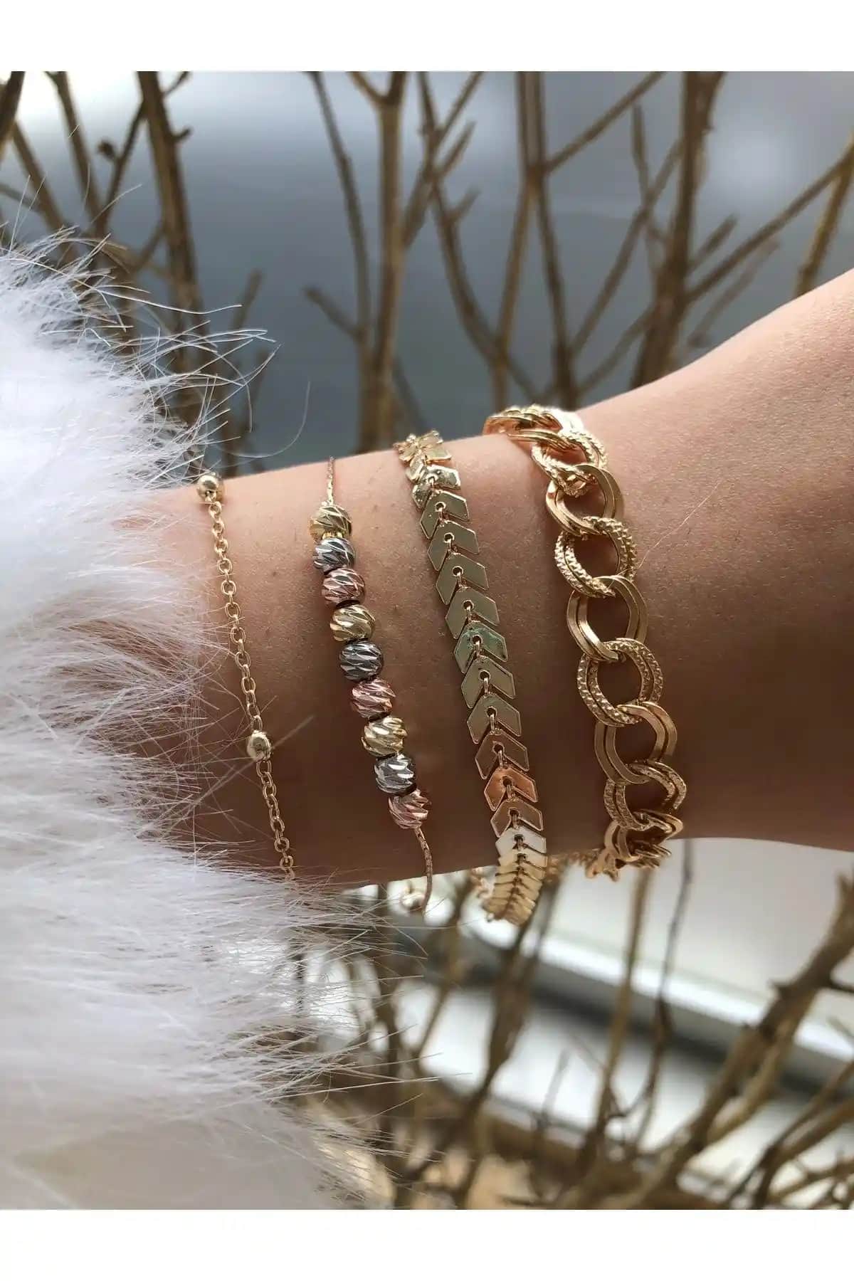 Doricca Bileklik Seti Kadınlar İçin Şık ve Doğal Taşlı Aksesuar Alternatifi