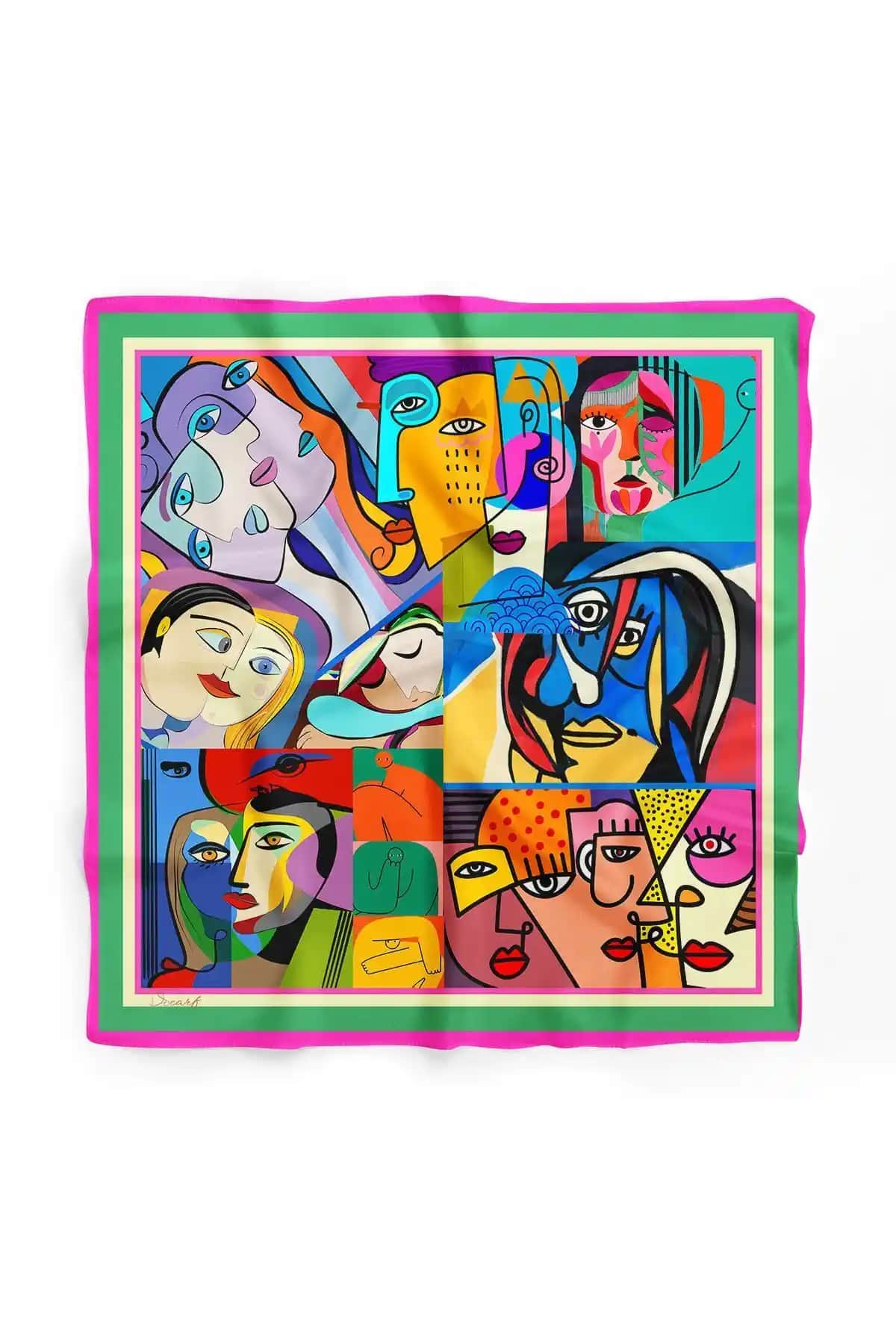 DSCARF Picasso Fular Modern ve Çekici Tasarımıyla Gardırobunuza Şıklık Katıyor