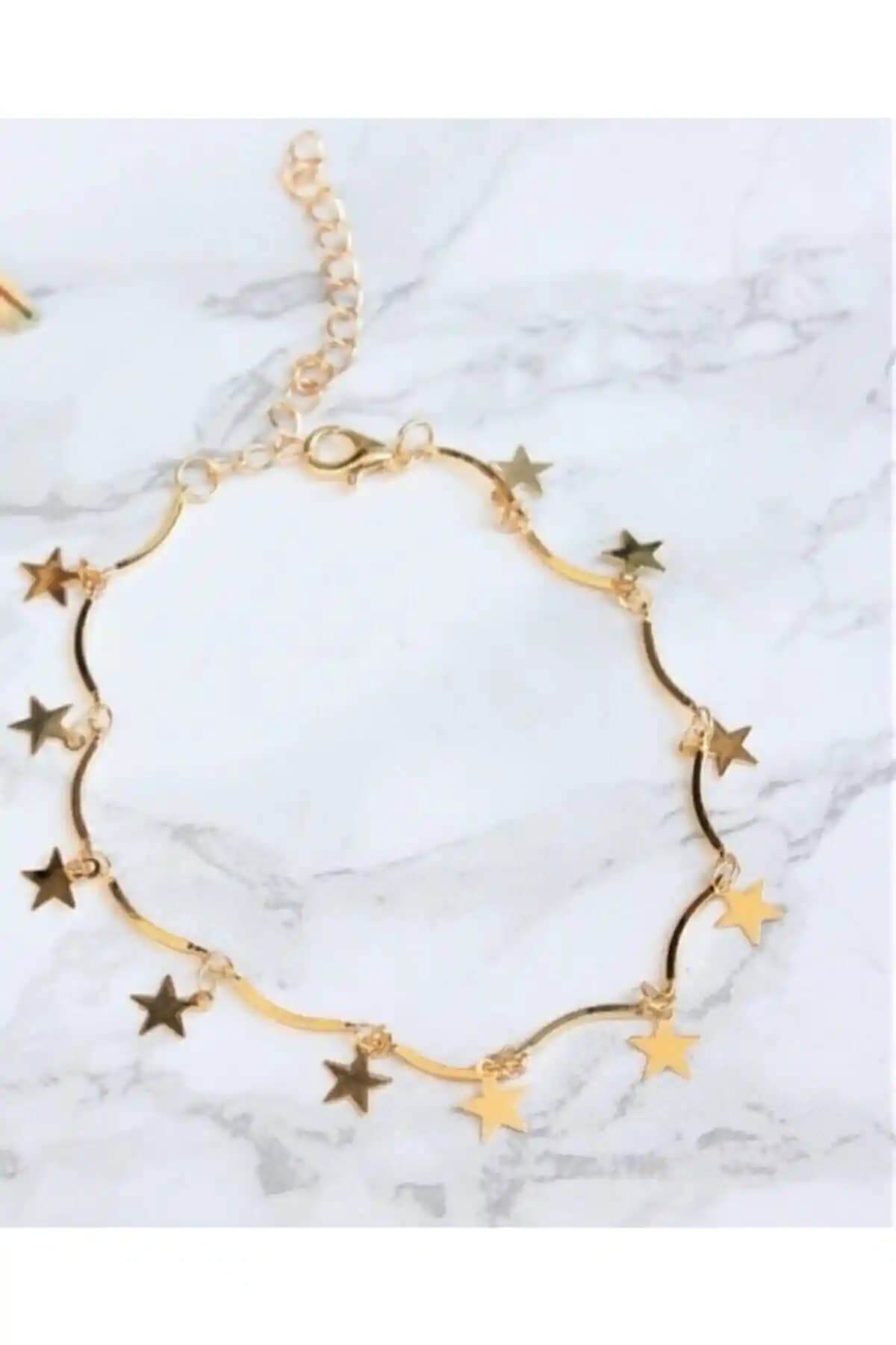 Durubags Kadın Gold Kaplama Yıldız Motifli Halhal ile Şıklığınızı Tamamlayın