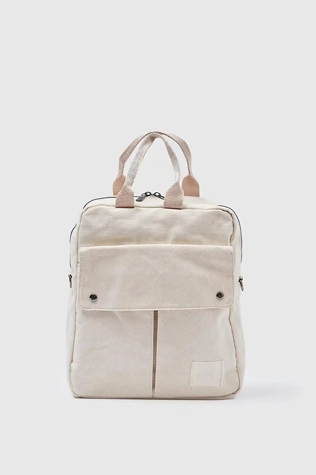 Eliza Kadın Organik Keten Sırt ve Kol Çantası Doğal Şıklık ve Fonksiyonellik Bir Arada