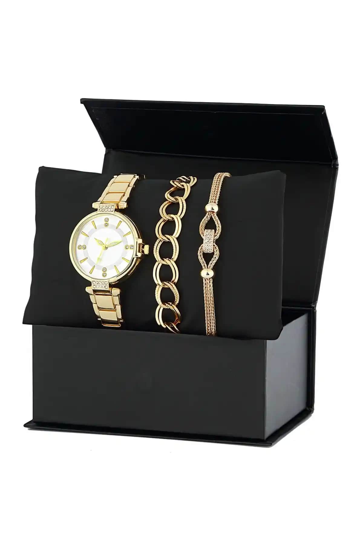 Forentina Altın Kaplama Saat ve Bileklik Seti: Zarif ve Anlamlı Takı Seçenekleri