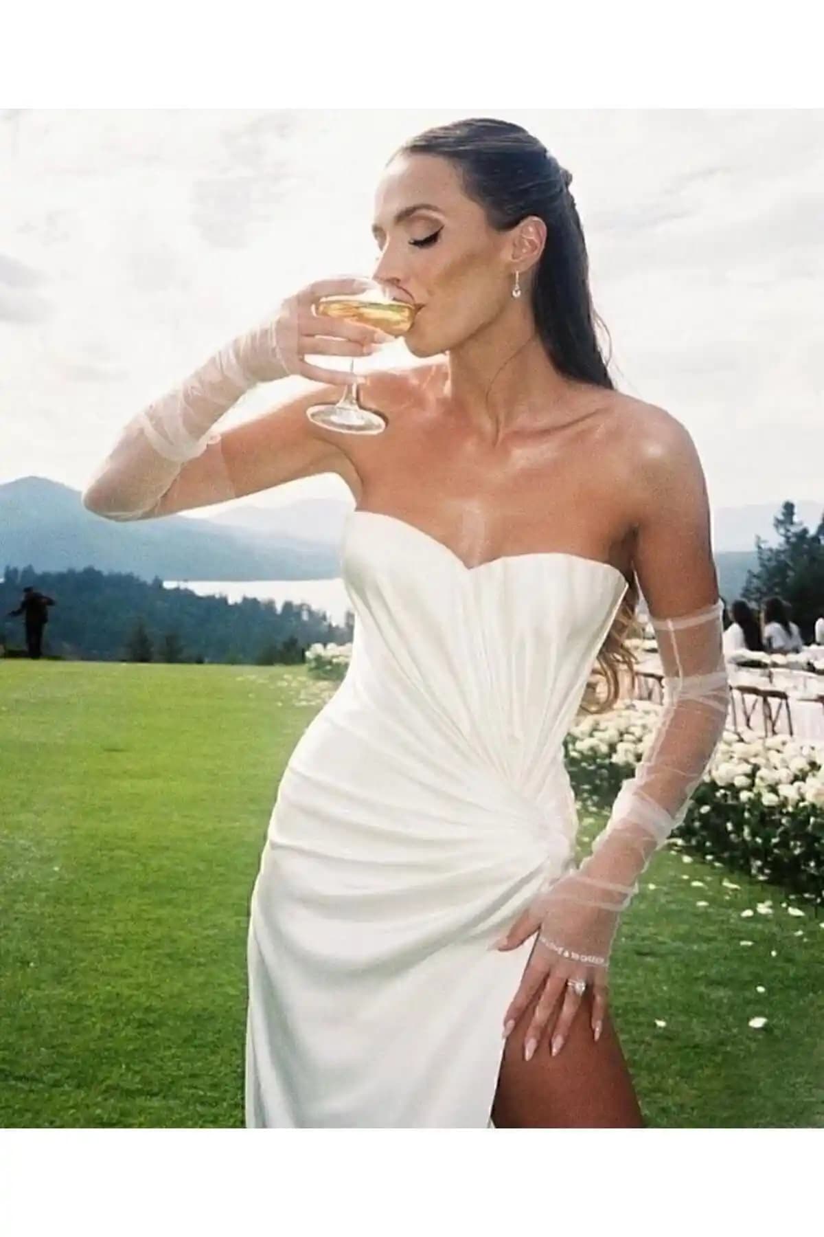 Gelinler İçin Beyaz Transparan Uzun Parmaksız Gelin Eldivenleri Ürün İncelemesi