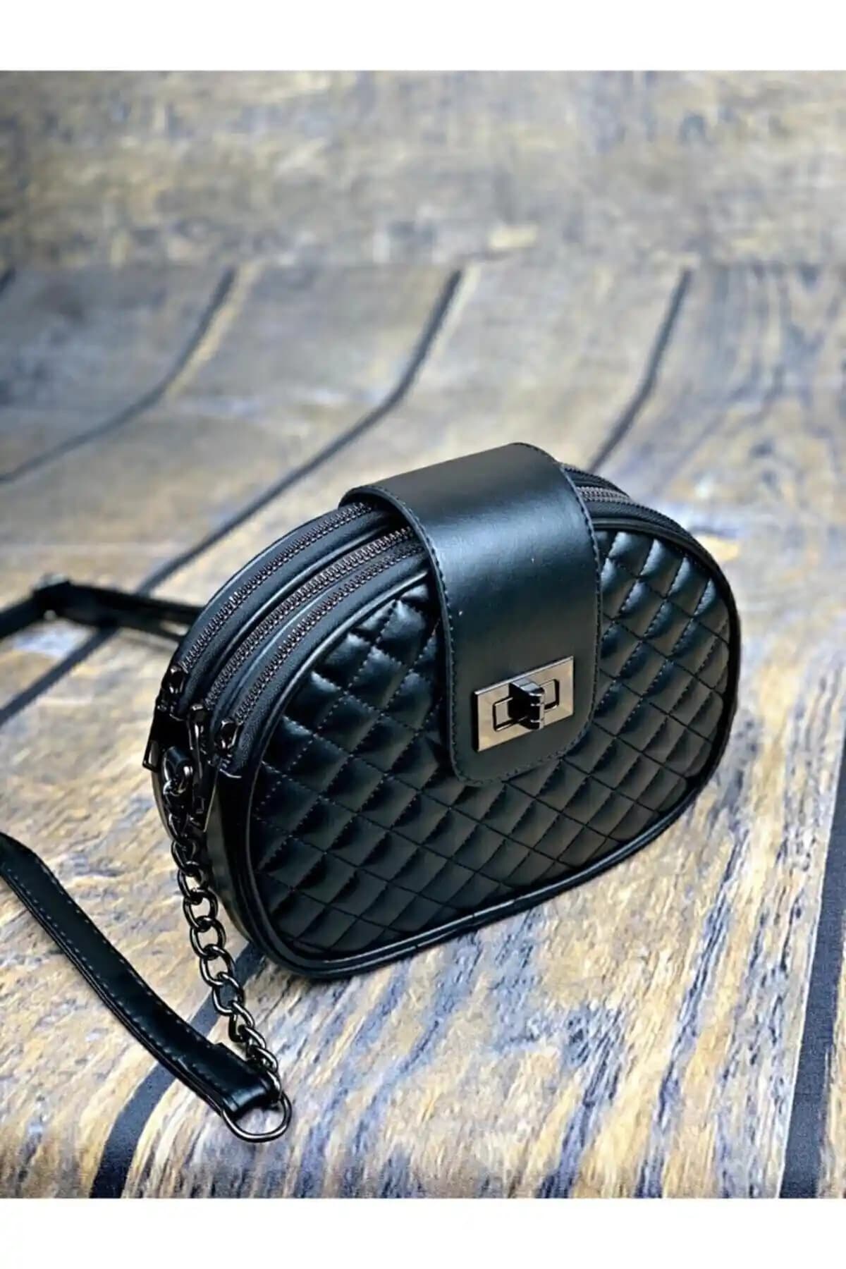 Genel Markalar 3 Gözlü Kadın Siyah Çanta: Şık ve Fonksiyonel Günlük Aksesuar